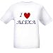 I LOVE ALEXA - Name-series - White T-shirt