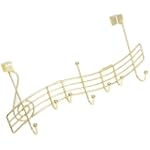 Taymor Over-The-Door Musical Note Hooks, Brass