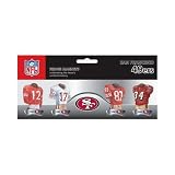 NFL San Francisco 49'ers 4-Pack Uniform Magnet Set