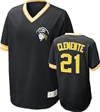 Pittsburgh Pirates Roberto Clemente Nike Black Cooperstown V-Neck Player Jersey