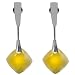 Russian Butterscotch Amber Sterling Silver Square Stud Earrings