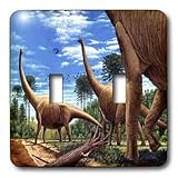 Dinosaur - Dinosaur Brachiosaurus - Light Switch Covers - double toggle switch