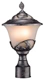Hardware House 15-Inch by 8-3/4-Inch Outdoor Lighting Fixture Cast Pewter #460576