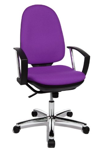 Topstar Drehstuhl Bürostuhl Profi Syncro P70 lila mit Armlehnen