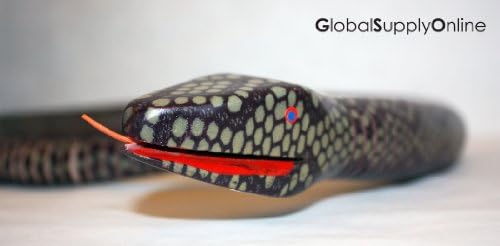 3' Hand Carved Wood Ashley Snake Brown exclusively by Address America