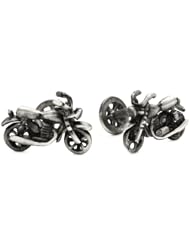 ROTENIER "Atelier" Sterling Silver Motorcycle and Wheel Cufflinks