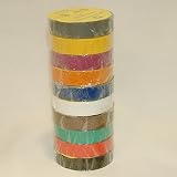 JVCC E-Tape-Pack Electrical Tape Rainbow Pack: 3/4 in. x 22 yds. (Rainbow Pack Colors)
