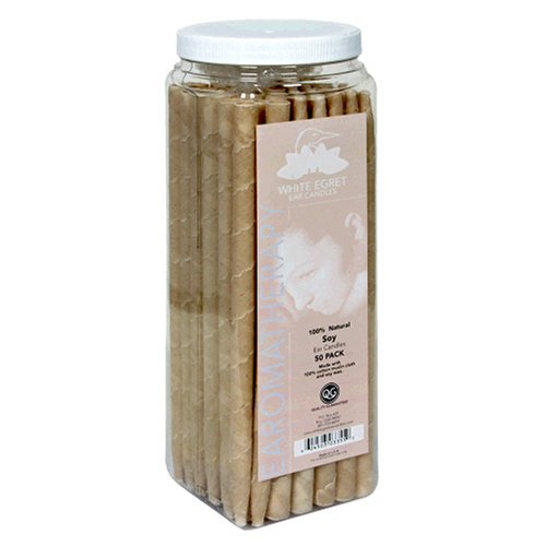 White Egret Earomatherapy Ear Candles, Soy, 50 candles by White Egret Earomatherapy