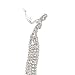 Topwholesalejewel Wedding Jewelry Silver Crystal Rhinestone 4 Strands Long Drop Clip On Earring