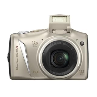Canon PowerShot SX 130 IS Digitalkamera (12 Megapixel, 12-fach opt. Zoom, 7,5 cm (2,95 Zoll) Display, bildstabilisiert ) silber
