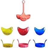 Triple Egg Silicone Cooking Pack 3 x Poach Pods 3 x Frying Rings and 1 x 3 Egg Boiler from Kosy Kitchen (TM)