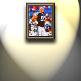 Completely Handpainted American Football Sport Painting, Custom Order FL3891, Oil on Canvas, with Option to Paint Jerry, Brett & Co. from Any Other Favorite Photograph or Picture, Unframed, Size 26'' x 35" inches