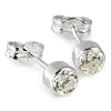 Silberdream Damen-Ohrstecker Zirkonia Wei� 925 Silber Sdo503W