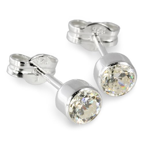 Silberdream Damen-Ohrstecker Zirkonia Wei&szlig; 925 Silber Sdo503W Preisvergleich