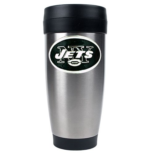New York Jets NFL 16oz Stainless Steel Travel Tumbler - Primary Logo