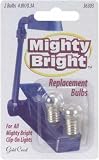 MIGHTY BRIGHT COMPACT CRAFT LIGHT REPLACEMENT BULBS-2/PKG