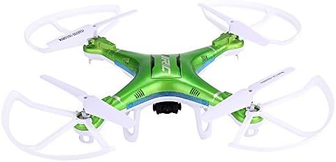 JJRC H5P FPV Quadcopter 4 CH 6 Axis Gyro 2.4GHz RC Drone with 200W HD Camera CF Mode 3D Eversion LED Light (Green) by Unipro Tek
