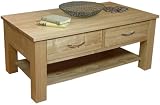 Mobel Oak Four Drawer Coffee Table