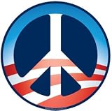 : Barack Obama Peace Sign Car Magnet