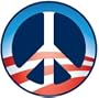 Barack Obama Peace Sign Car Magnet