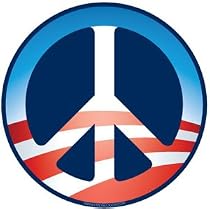 Barack Obama Peace Sign Car Magnet