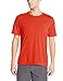 adidas Performance Men's Ultimate Short-Sleeve Crew Tee, X-Large, Bold Orange/Dark Grey Heather Solid Grey