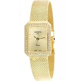 14k Gold Diamond Watch,Solid Gold Watch 14k Solid Gold Watch Womens Geneve Italy Rectangle