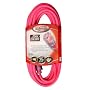 Coleman Cable 02577-0A 25-Foot 12/3 Neon Outdoor Extension Cord, Fluorescent Pink
