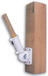 White Nylon Adjustable Flag Pole Bracket