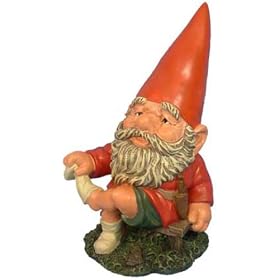 Woodland Garden Gnome - Matthew Pulling Off Socks by 
