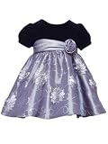 Rare Editions Baby-Girls Newborn Sequin Soutach Dress With Pant