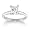 14k White Gold Princess Cut Solitaire Diamond Engagement Ring (1 1/2 ct, H-I Color,  SI2-I1Clarity), Size 7