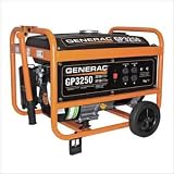 Generac Power #5724 3250W Port Generator - Generac GP Portable Generator - 3750 Surge Watts, 3250 Rated Watts, Model# 5724-0