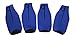 Beer Bottle Coolers Neoprene Collapsible Set of 4 Royal Blue