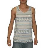 DC Mens Crew Neck Surf & Skate Sleeveless Shirt / Vest - Grey & Blue