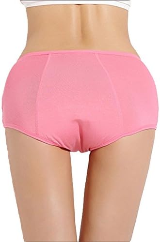 Larnaca Women's Leak-proof Physiological Triangle Panties (X-large, Pink)