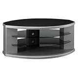 Bush Furniture Universal Round TV Stand, Chrome