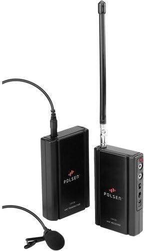 Polsen CAM-2WC - Camera-Mountable VHF Wireless System with Cardioid Lavalier Mic (G1 Band)