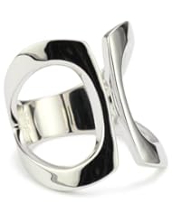 ELLE Jewelry Open Gap Sterling Silver Ring, Size 7