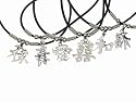 Sterling Silver and Leather Chinese Character Pendant