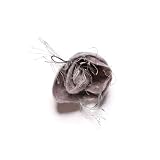 JousJous.com Gray Handmade Felt & Silk Thread Snowflakes Brooch, 3" Diameter