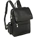 Le Donne Leather Ladies iPad / eReader Backpack (Black)