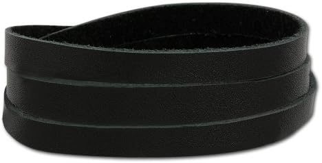 SilberDream leather bracelet, black leather wrap bracelet with stainless steel magnetic clasp closure, leather bracelet genuine leather LAP561S