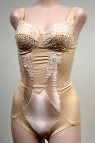 Orlfa 2 Pack ORANGE NO WIRE BODYSUIT SHAPER #1506 34A 36A
