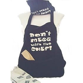 Don't Mess with the Chef Apron Hat & Accessories Set