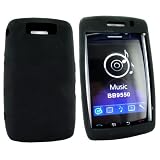 For Blackberry Storm 2 9520 Soft Rubber Skin Case Black
