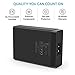 KevenAnna 50W USB 6 Port Wall & Desktop Charger / Rapid USB Smart Charging Station for Apple, Android and other USB Powered Mobile Devices Black