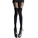 Broadfashion Womens Sexy Tights Mock Ribbed Thigh High Pantyhose