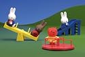 Miffy Play Set Garden, See swa, Merry-go-round & Slide