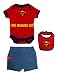 Search : Superman DC Comics Superhero Embroidered Logo Baby Romper Pants And Bib 3 pc Set